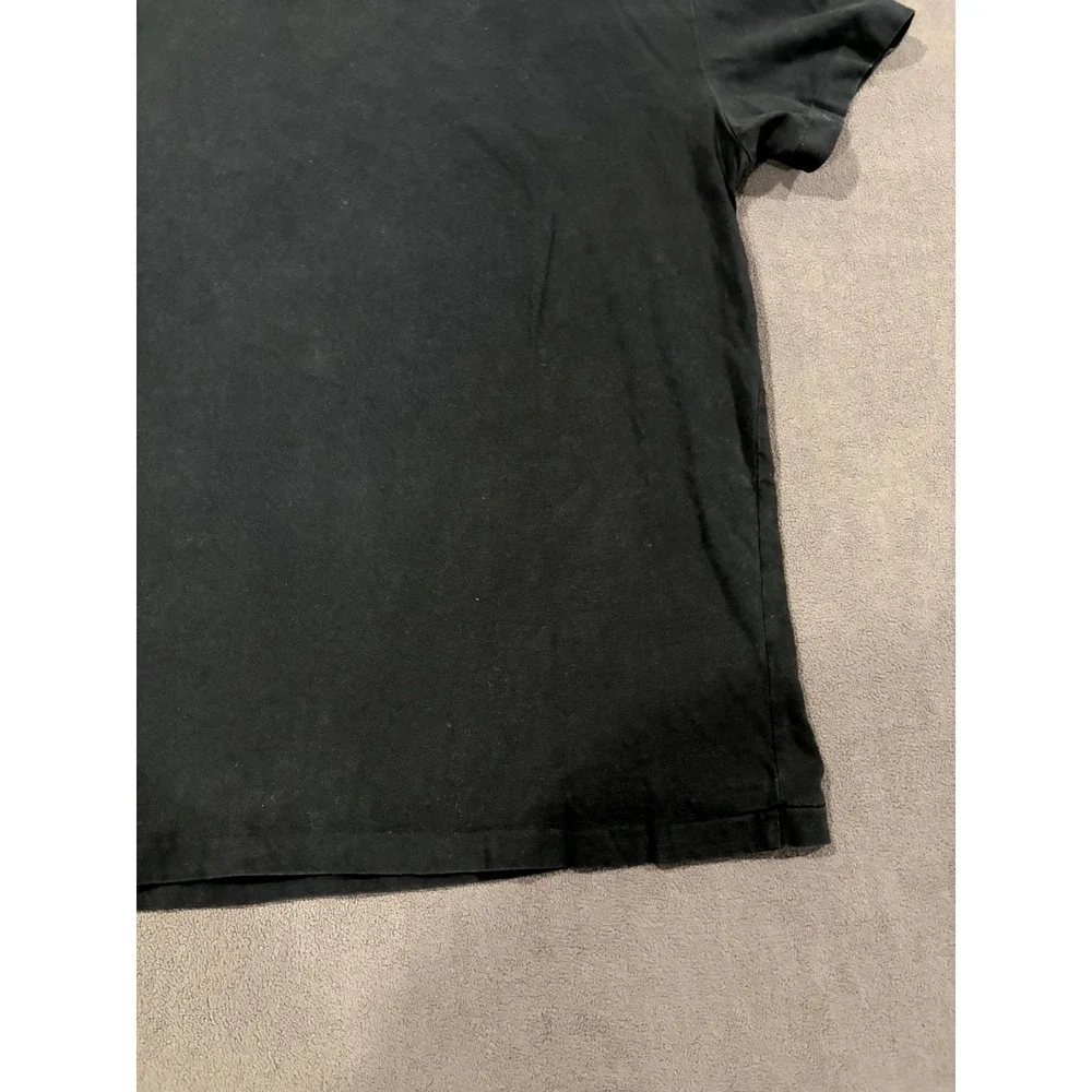 Polo Ralph Lauren T Shirt Mens Medium Black Cotton Embroidered logo Short Sleeve